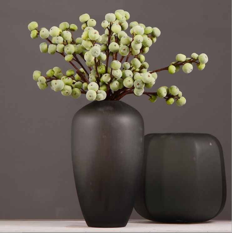 Wholesale of high-end artificial flowers for dining tables, coffee tables, interior decoration, artificial berries, plant hair and artificial figs details Picture