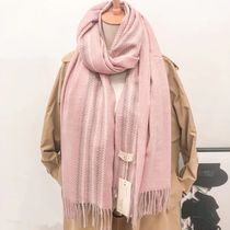 Striped cashmere scarf 17