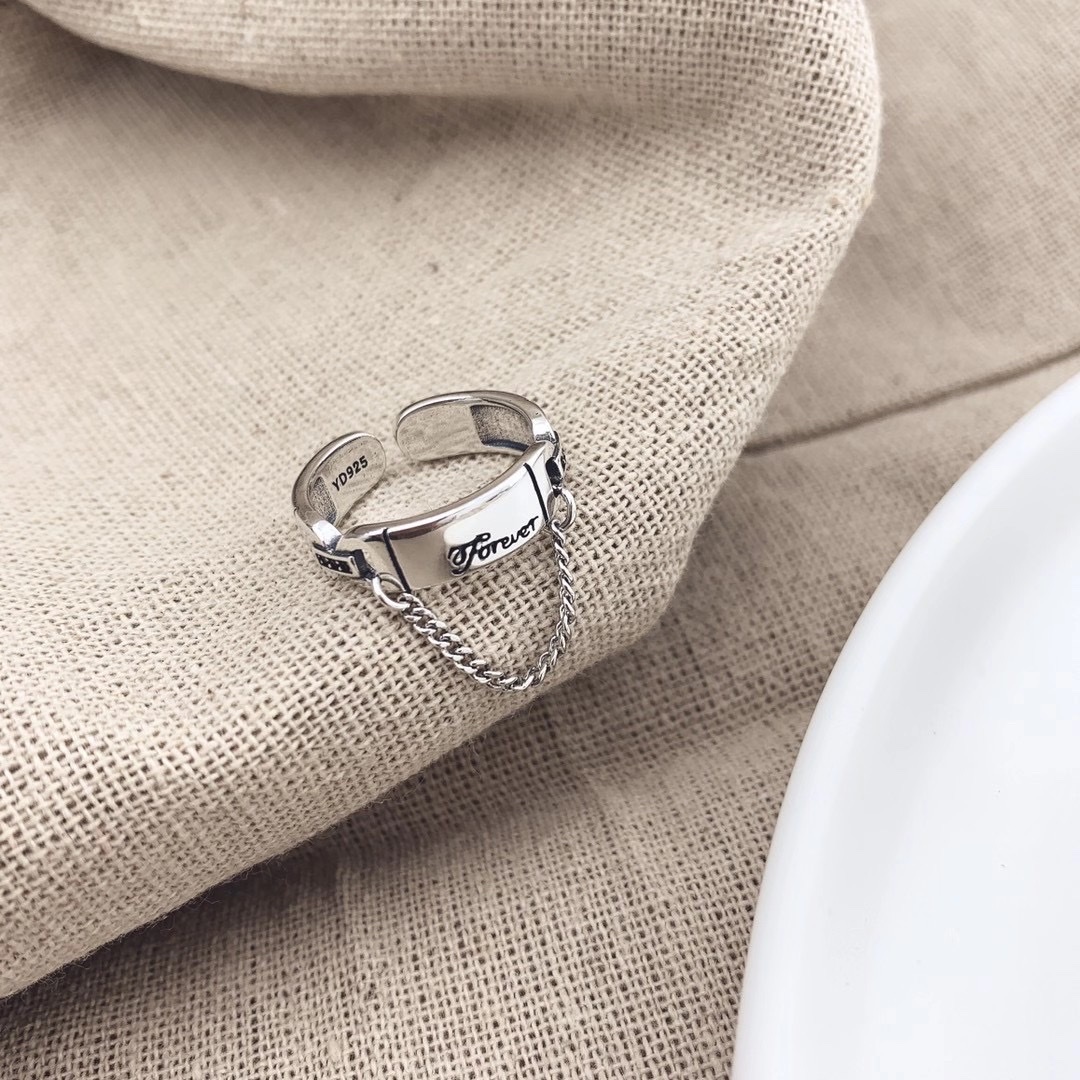 UKI SILVER and Season S925 Glossy FOREVER Pendant Tassel ring Specification image