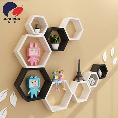 正六边形套三展示框 陈列架 收纳架 创意格货号：26