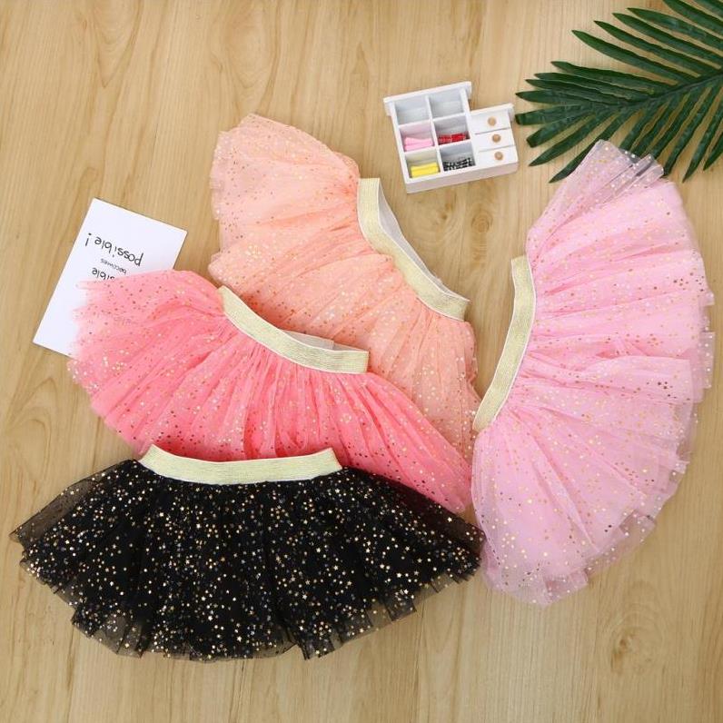 Cross-border TUtu Children's Wear Spring/Summer/Autumn 0-3 year old girls shaggyskirt flash star children's gauze dress Princess bust gauze dress thumbnail