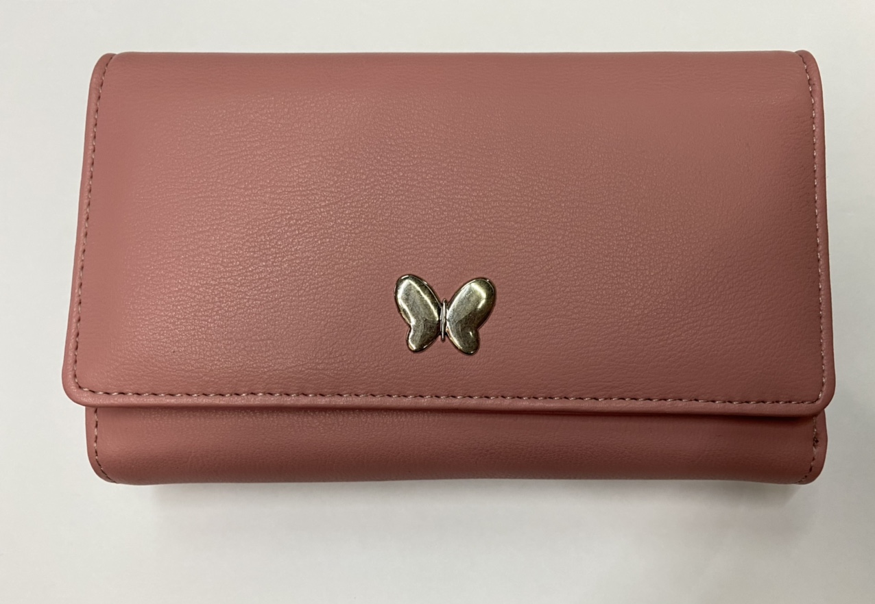 蝴蝶钱包 钱包蝴蝶钱包红色复古钱包