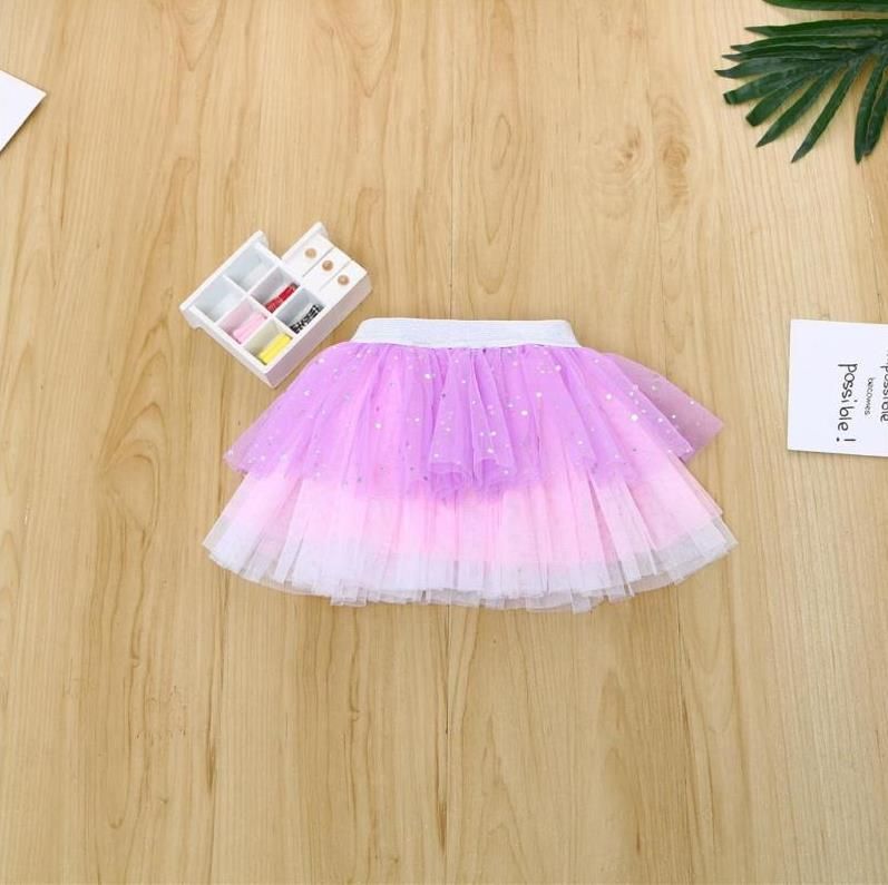 Cross-border Children's skirt TUtu girls' skirt Baby PP pants Baby netting skirt rainbow skirt children's netting puff skirt Dance Ins Princess skirt thumbnail
