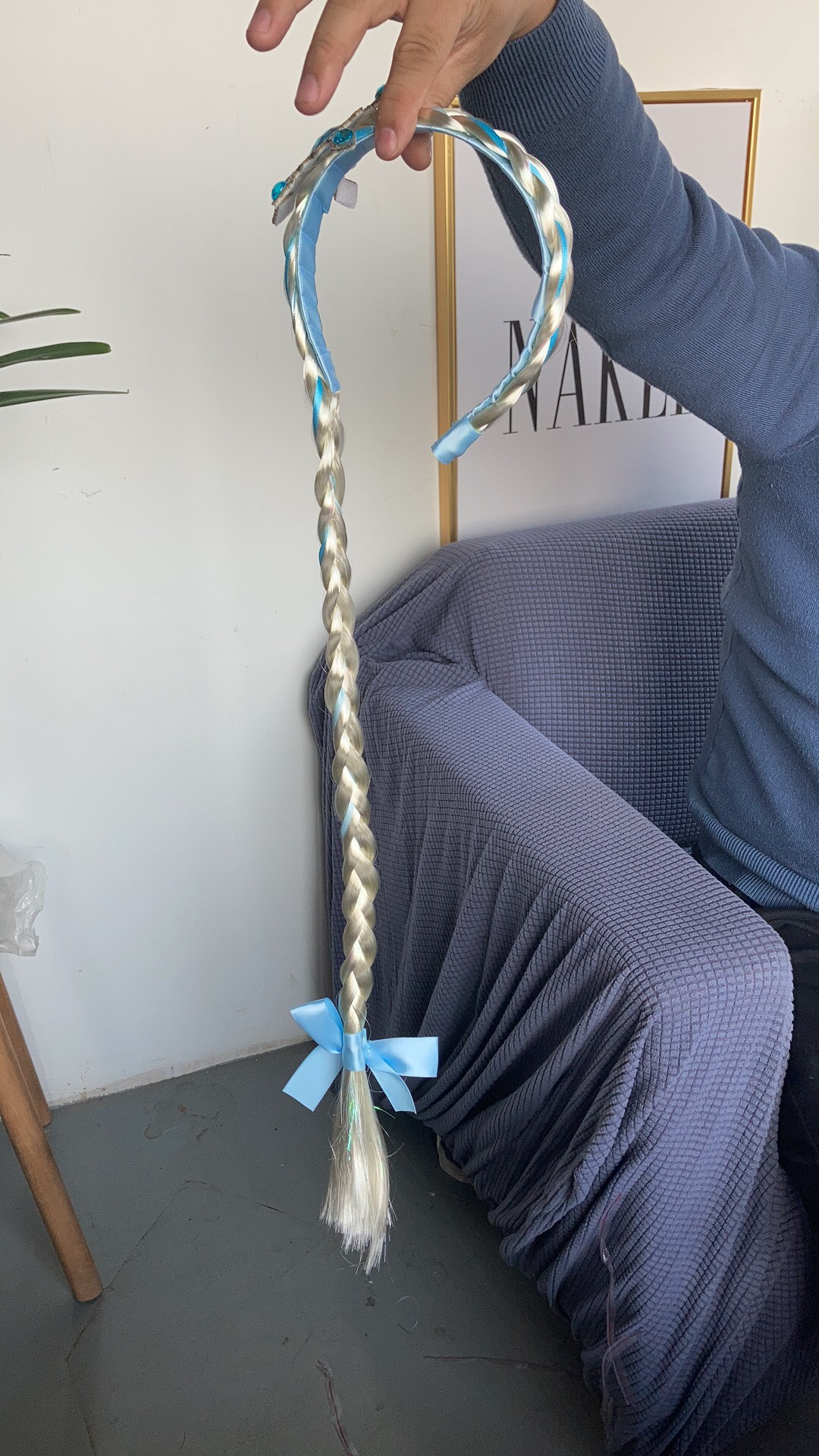 Princess Elsa from Frozen Children's Wig Braid headband detail image 7