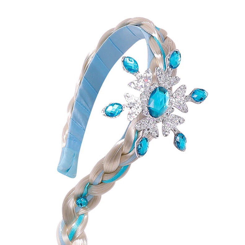 Princess Elsa from Frozen Children's Wig Braid headband detail image 4