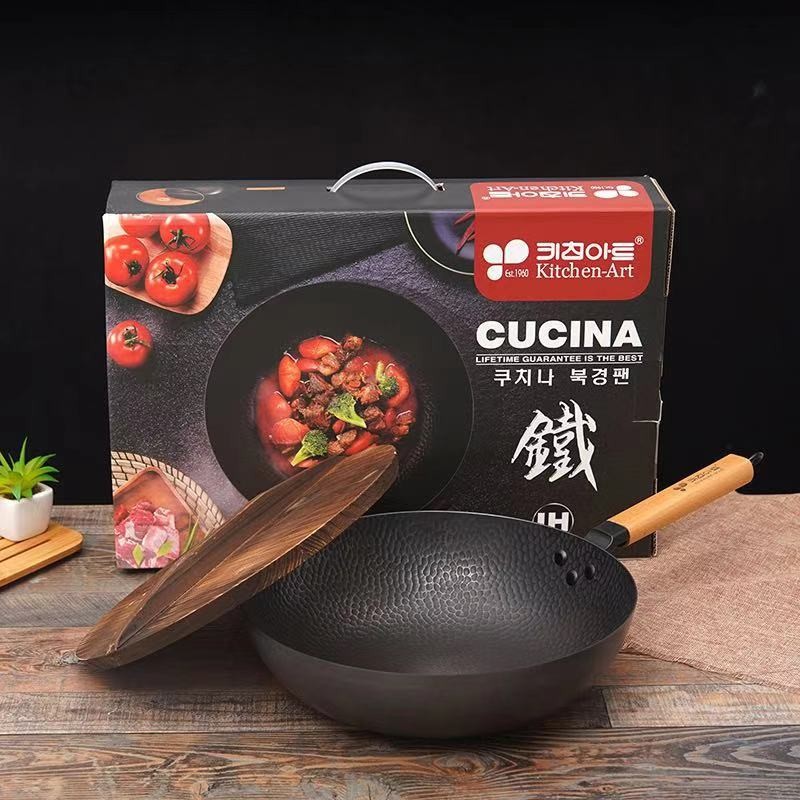 Kitchen-Art 阿特铁锅无涂层物理不粘锅家用炒锅精铁锅详情图4