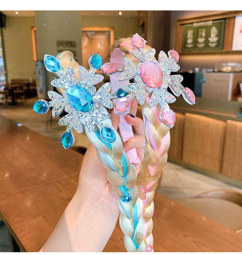 Princess Elsa from Frozen Children's Wig Braid headband detail image 5