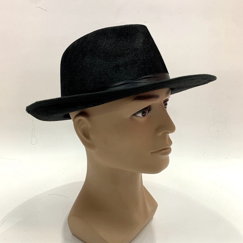 Black velvet composite EVA large brim ceremonial hats for export pic 1
