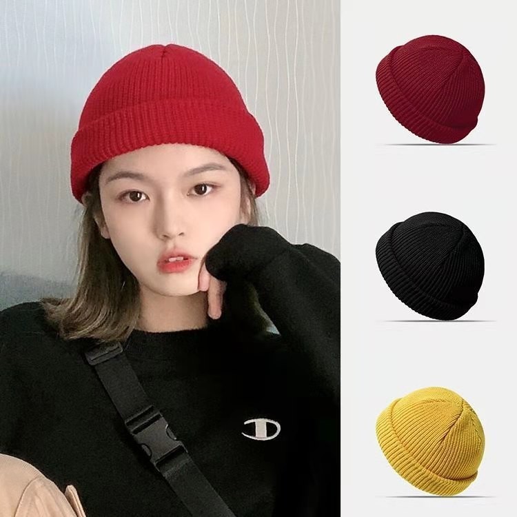 Autumn And Winter Hot New Warm Melon Skin Hat Vintage Knit Hat Wool Bowler Hat Short Hip Hop Pullover Hat Application Scenario