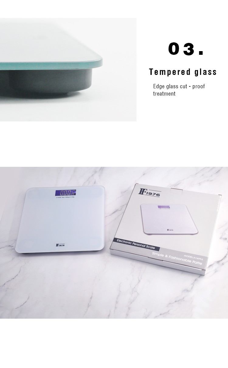 [FF1976-16996] Household solid-color electronic body scale, high-precision body scale, simple and elegant, accurate weighing detail image 2