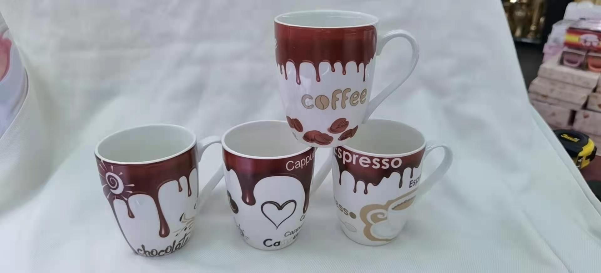 咖啡马克杯巧克力水杯外贸陶瓷杯陶瓷杯水杯摆件杯1图