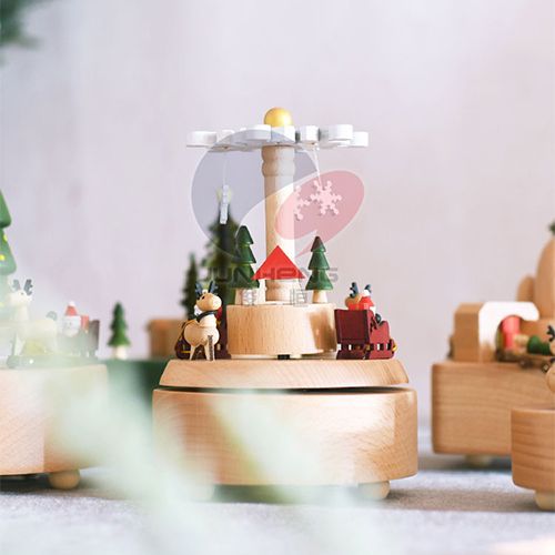 Boutique Beech music box music box birthday gift creative children's revolving decoration PH1524 Specification drawing