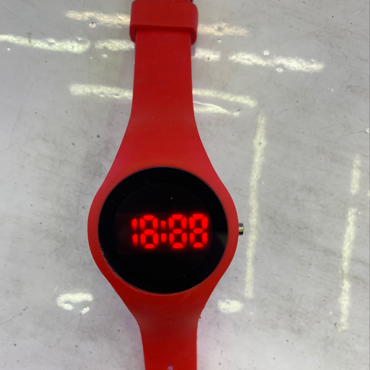 Fashionable LED silicone electronic watch details Picture
