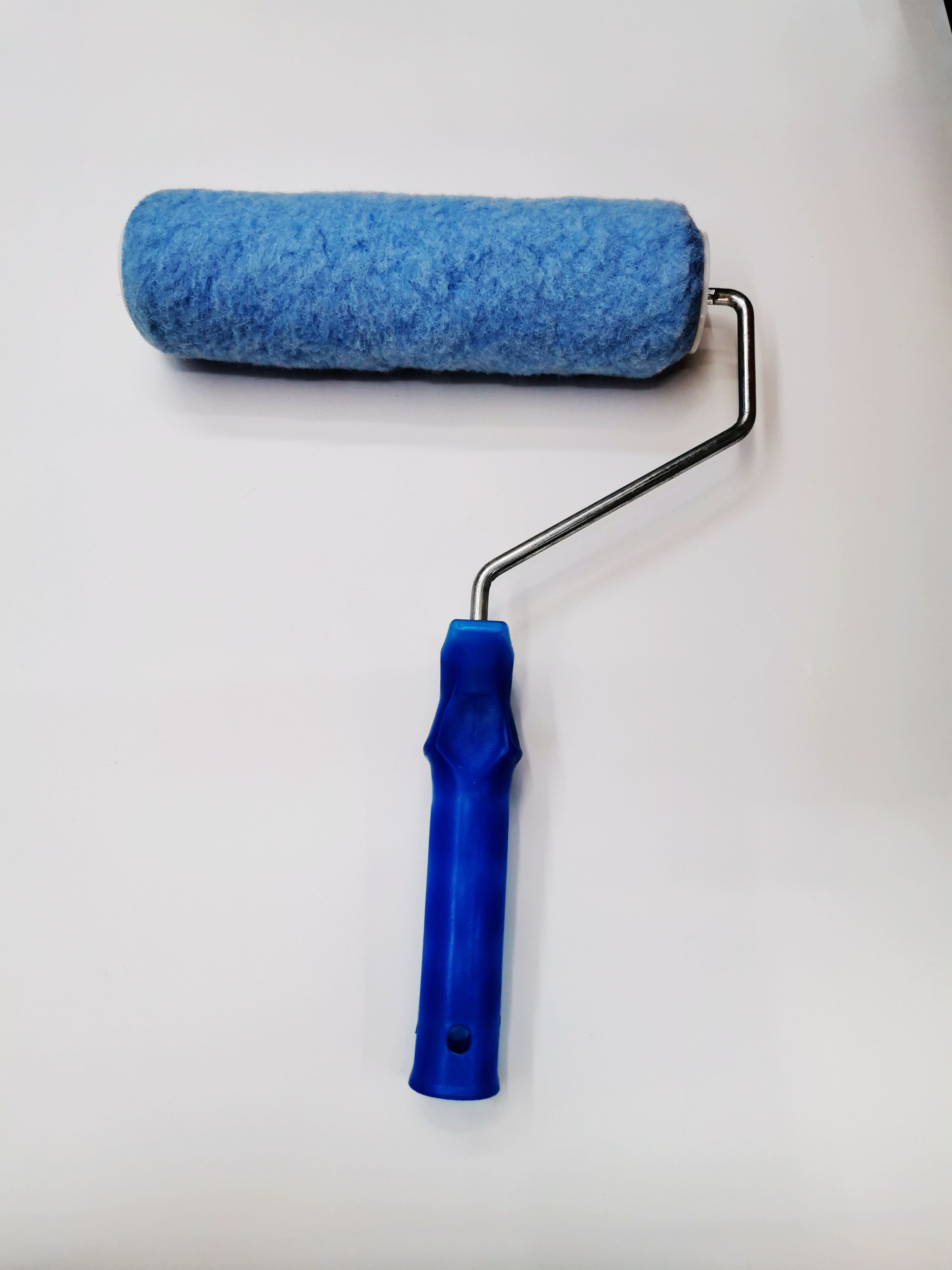 Roller brush blue short coat paint roller brush emulsion paint tool 9 inches