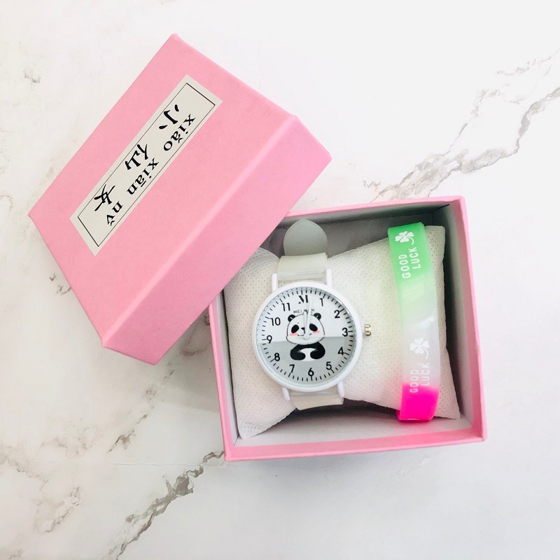 新款盒装夜光儿童手表 硅胶创意糖果色学生可爱表详情图10