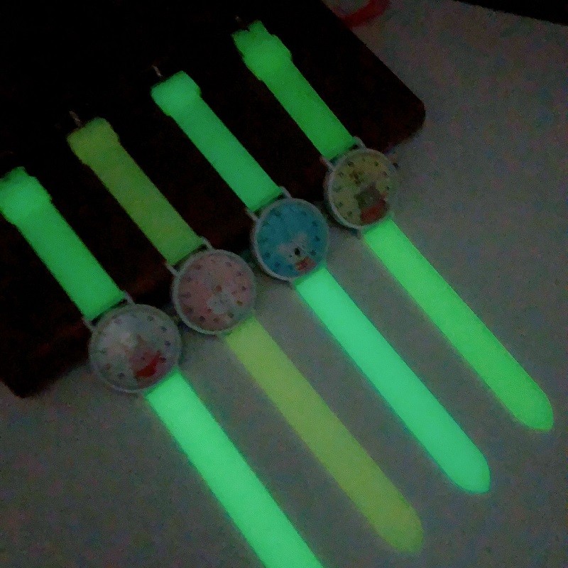 新款韩版夜光创意学生手表 儿童糖果色硅胶可爱表详情图2