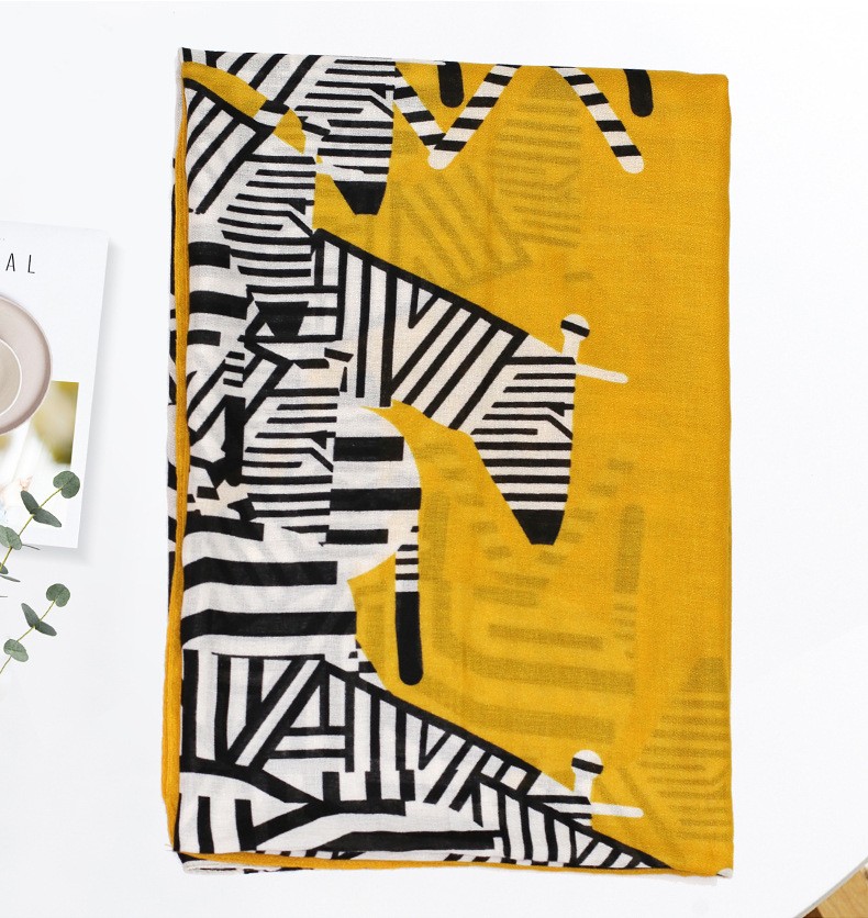 Factory Direct Sales Summer Long Multi-Functional Printed Silk Scarf Women All Fashion Korean Scarf Item Picture