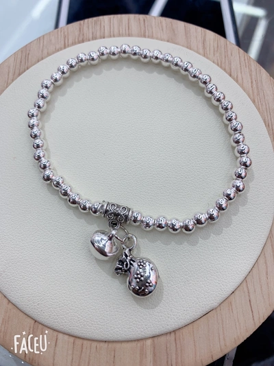 Alloy Plated Silver Bracelet Korean Version Fashion Generous Leisure Hongtao Jewelry 0115