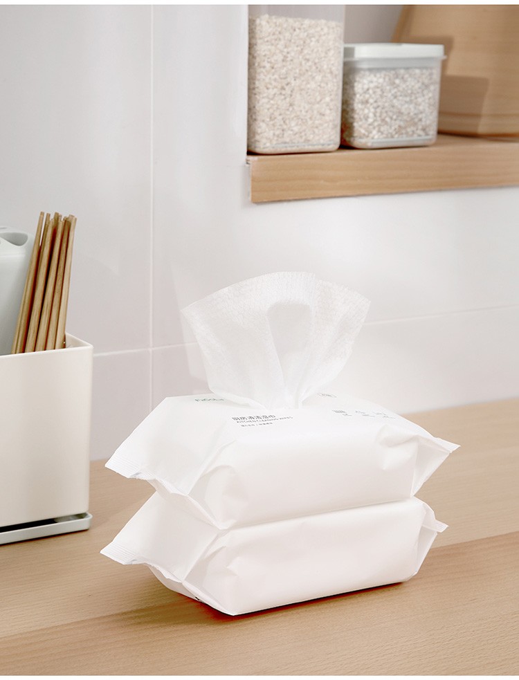 厨房湿巾大包装去油去污专用纸巾家用特价强力清洁一次性抹布（40抽）详情图18