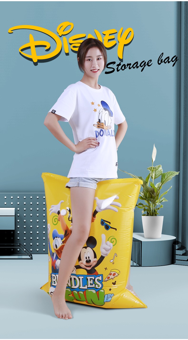 百易特迪士尼公主真空压缩袋7特大1手泵棉被被子真空压缩袋衣物真空收纳袋详情图6