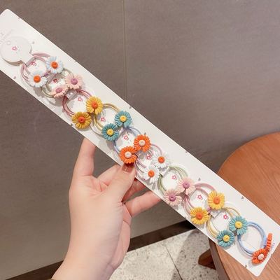 韩国儿童头绳卡通雏菊皮圈扎头发皮筋宝宝发绳蔬菜水果发绳少女
