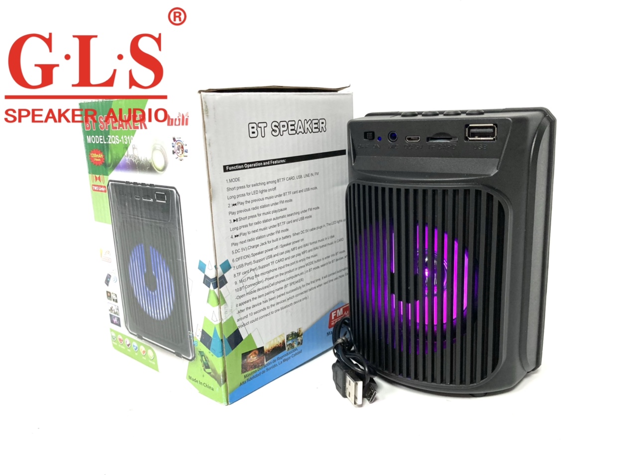 蓝牙便携式收音机电瓶音箱TWS/USB/TF音响ZQS-1310