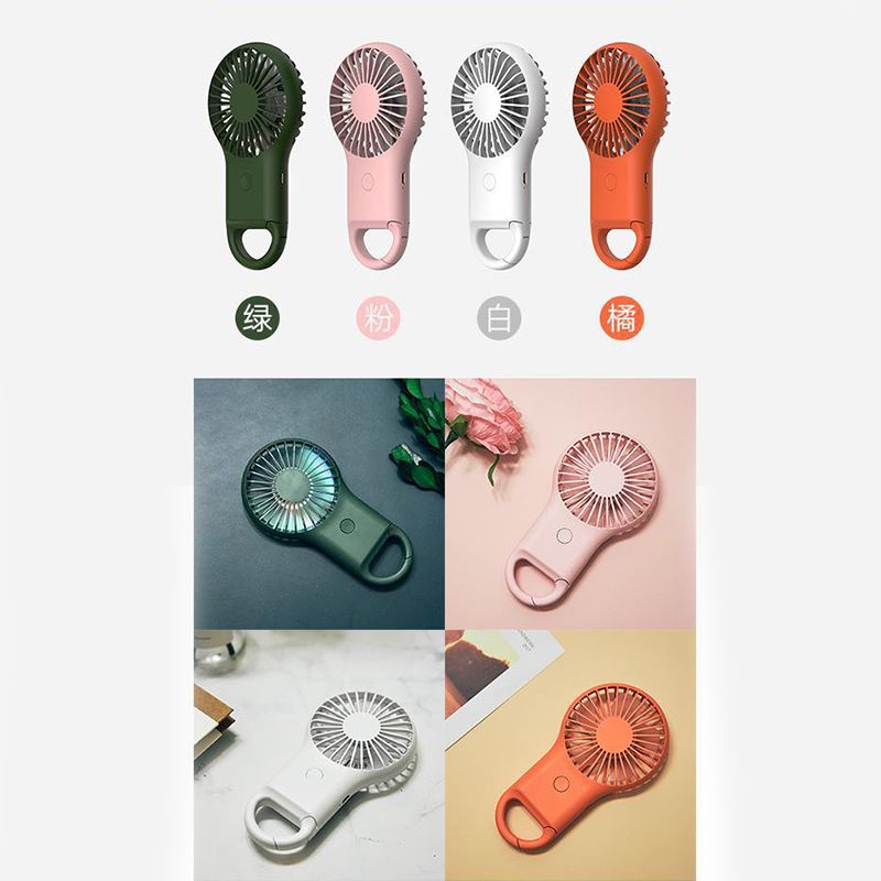 Mini usb fan, ultra-quiet, strong wind power, office desktop, student dormitory, small portable handheld rechargeable bed desktop, home bedside usp, cute electric fan Specification image