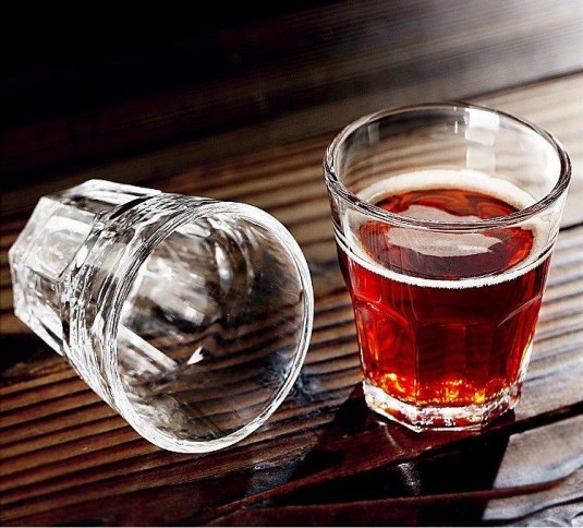 Tempered glass octagonal cups, barbecue restaurant beer mugs, whisky cups, Noel cups, bar and KTV wine glasses, wine utensils, Qing bar detail image 3