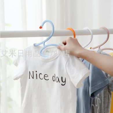 YY- Clothes hanger children's drying clothes stand clothes hook drying clothes storage rack clothes rack student artifact details Picture