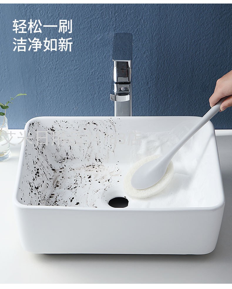 YY-清洁刷浴室浴缸替换海绵刷加厚百洁布刷子详情图13