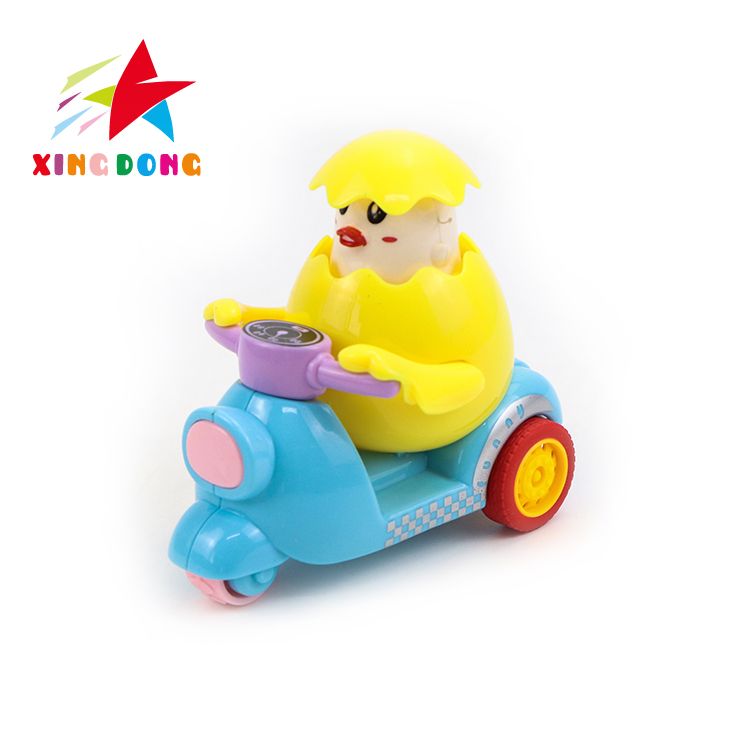 Press Small Yellow chick Crab You Press Power of Three-wheeled Motorcycle Children's Kids Toys thumbnail