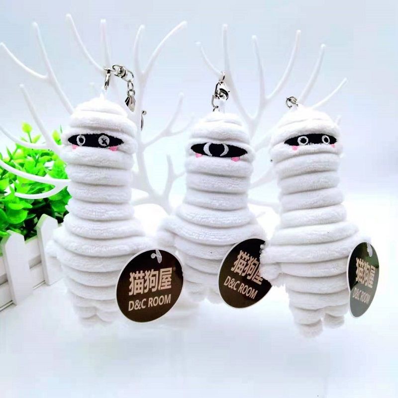 Cat and dog House original plush pendant cartoon mummy family creative personality keychain student bag hanging ornaments