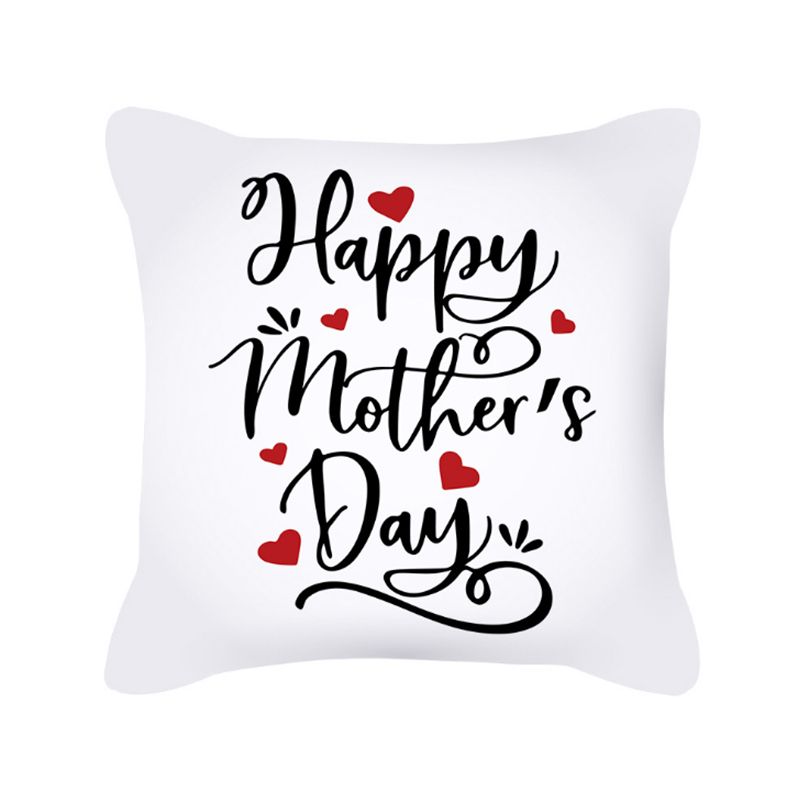 Mother's Day pillowcase, Nordic simple letter heart peach skin velvet sofa pillow cover, office cushion cross is selling well Application Scenario