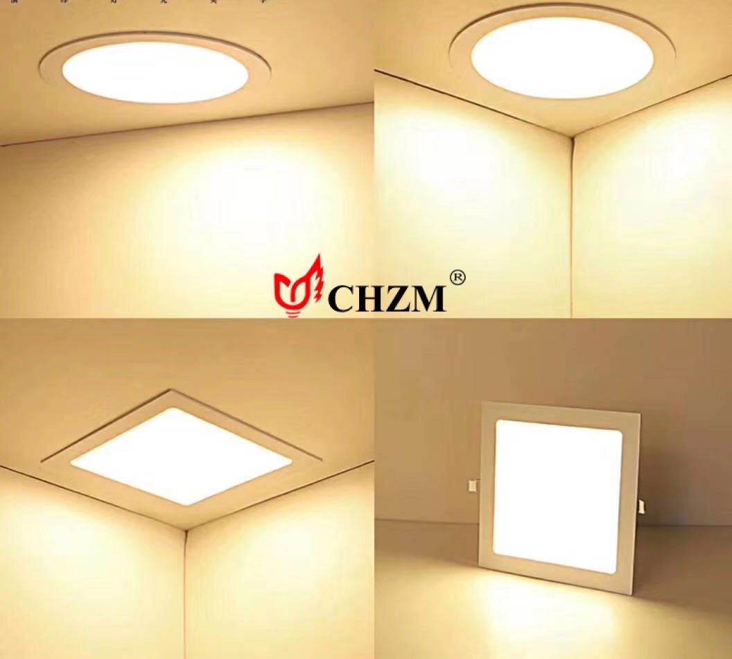 LED panel lights, LED circular panel lights, square panel lights, die-cast aluminum panel lights, recessed panel lights, surface-mounted panel lights, non-isolated panel lights, ceiling lights detail image 2