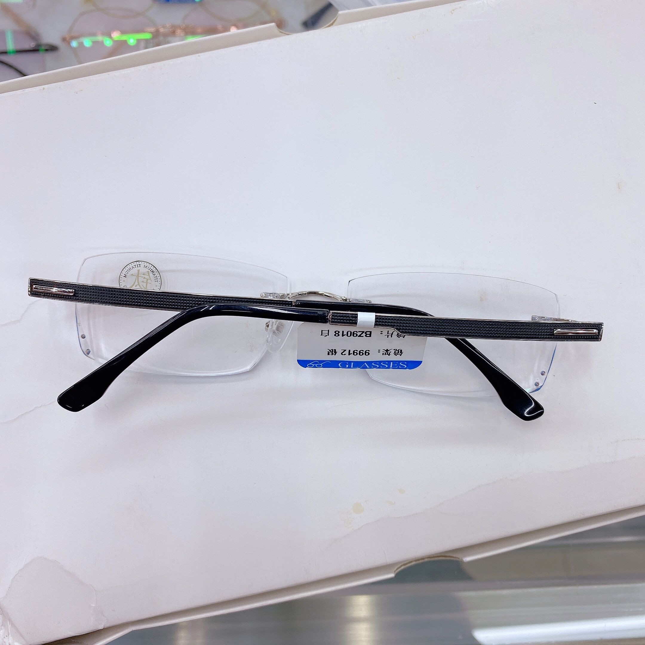 Pure titanium eyeglass frame, frameless frame, business men's myopia eyeglass frame brand, frame manufacturer wholesale detail image 8