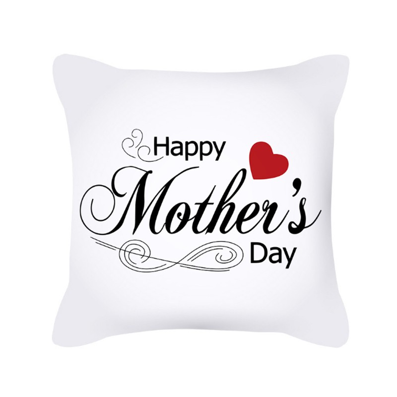 Mother's Day pillowcase, Nordic simple letter heart peach skin velvet sofa pillow cover, office cushion cross is selling well detail image 7
