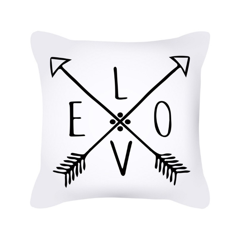 Mother's Day pillowcase, Nordic simple letter heart peach skin velvet sofa pillow cover, office cushion cross is selling well detail image 4