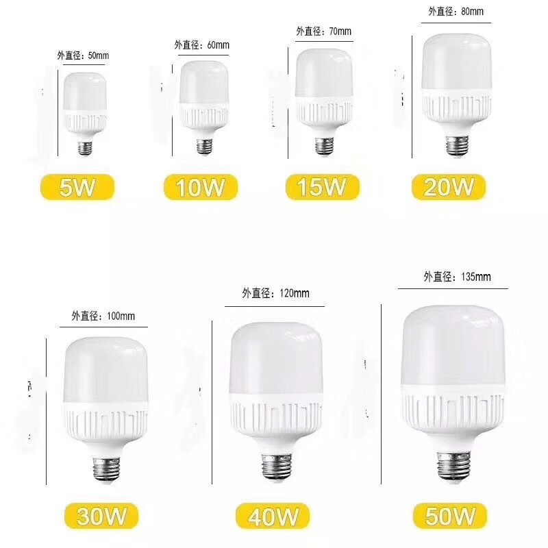 LED球泡高富帅T泡灯高亮节能无频闪家用室内照明灯具详情图13