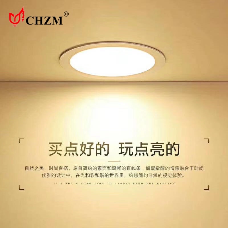 LED panel lights, LED circular panel lights, square panel lights, die-cast aluminum panel lights, recessed panel lights, surface-mounted panel lights, non-isolated panel lights, ceiling lights Specification image