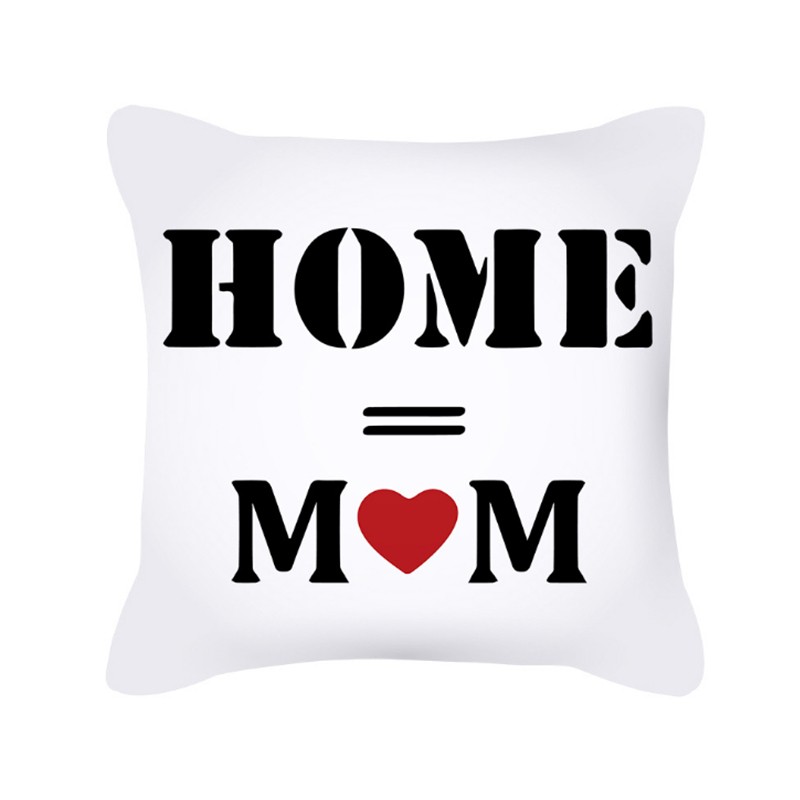 Mother's Day pillowcase, Nordic simple letter heart peach skin velvet sofa pillow cover, office cushion cross is selling well detail image 15