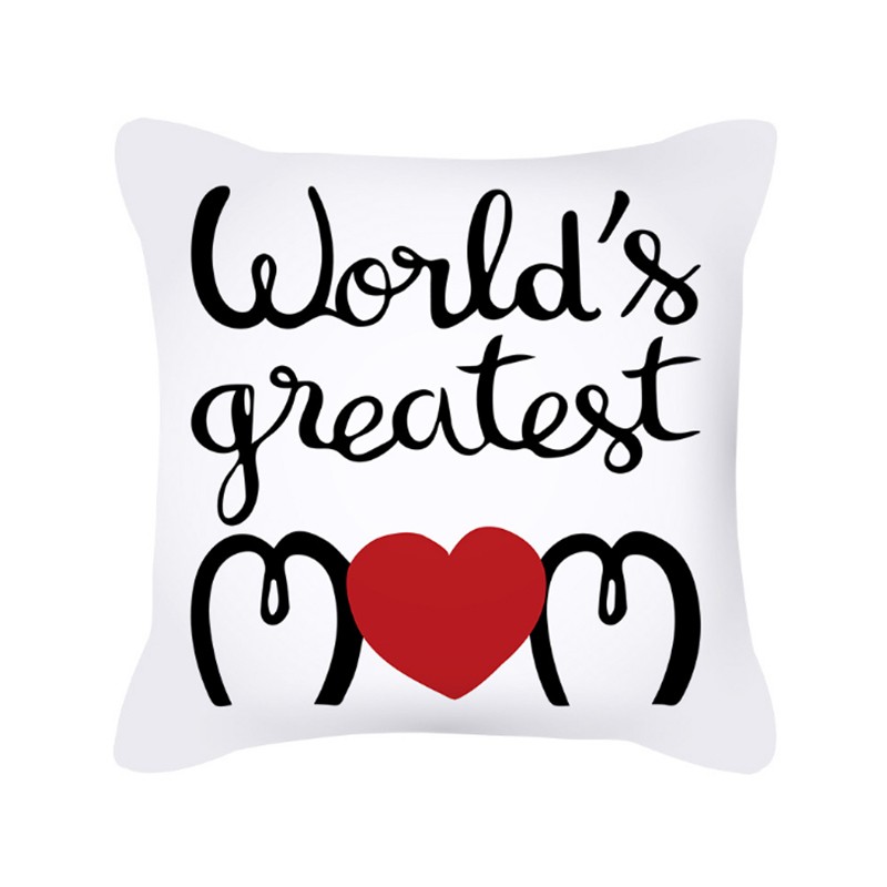Mother's Day pillowcase, Nordic simple letter heart peach skin velvet sofa pillow cover, office cushion cross is selling well detail image 5