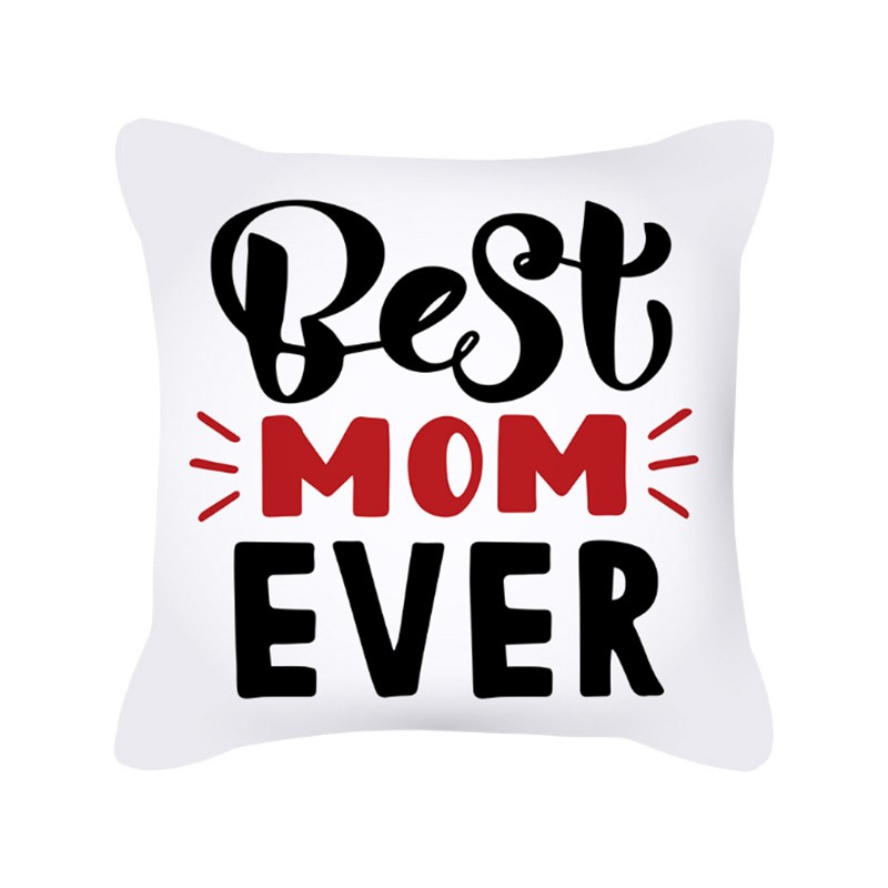 Mother's Day pillowcase, Nordic simple letter heart peach skin velvet sofa pillow cover, office cushion cross is selling well detail image 10