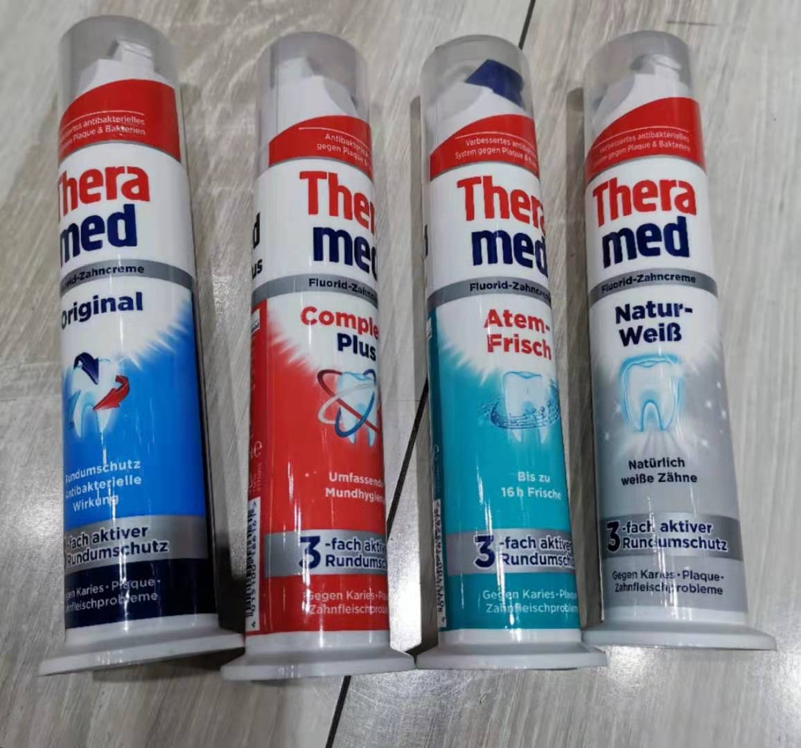 Henkel toothpaste is randomly distributed in color for each tube detail image 4
