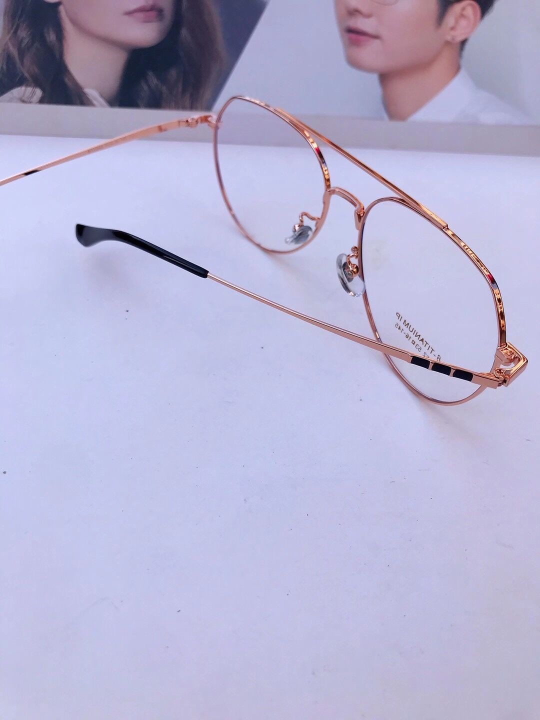 多边形β钛眼镜框时尚个性轻盈半钛架 近视镜平光镜详情图2