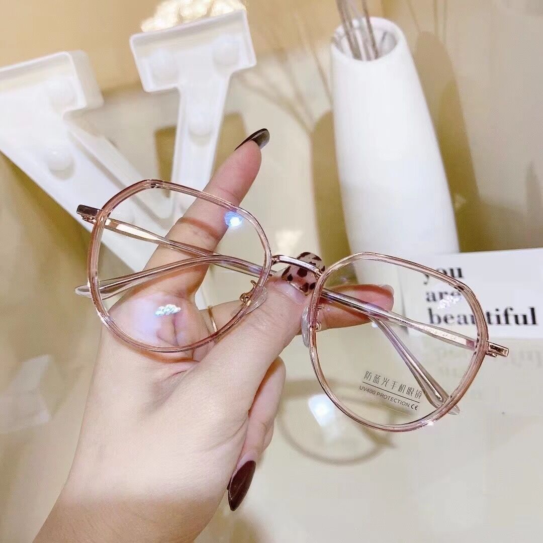 Anti-blue light glasses, women's retro glasses, plain glasses, goggles, boxes, spectacle frames and spectacle frames in stock Specification image