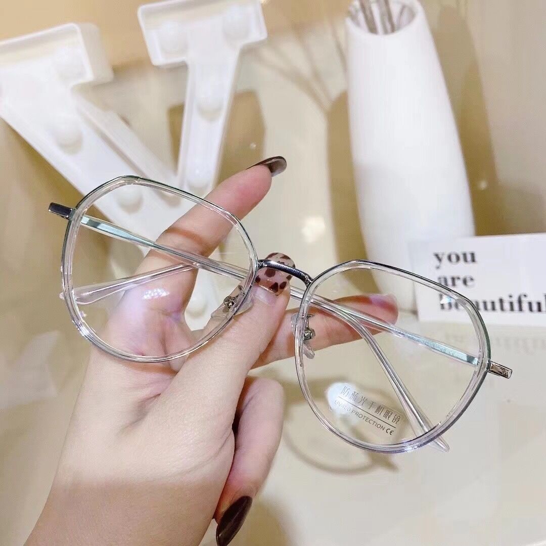 Anti-blue light glasses, women's retro glasses, plain glasses, goggles, boxes, spectacle frames and spectacle frames in stock detail image 5