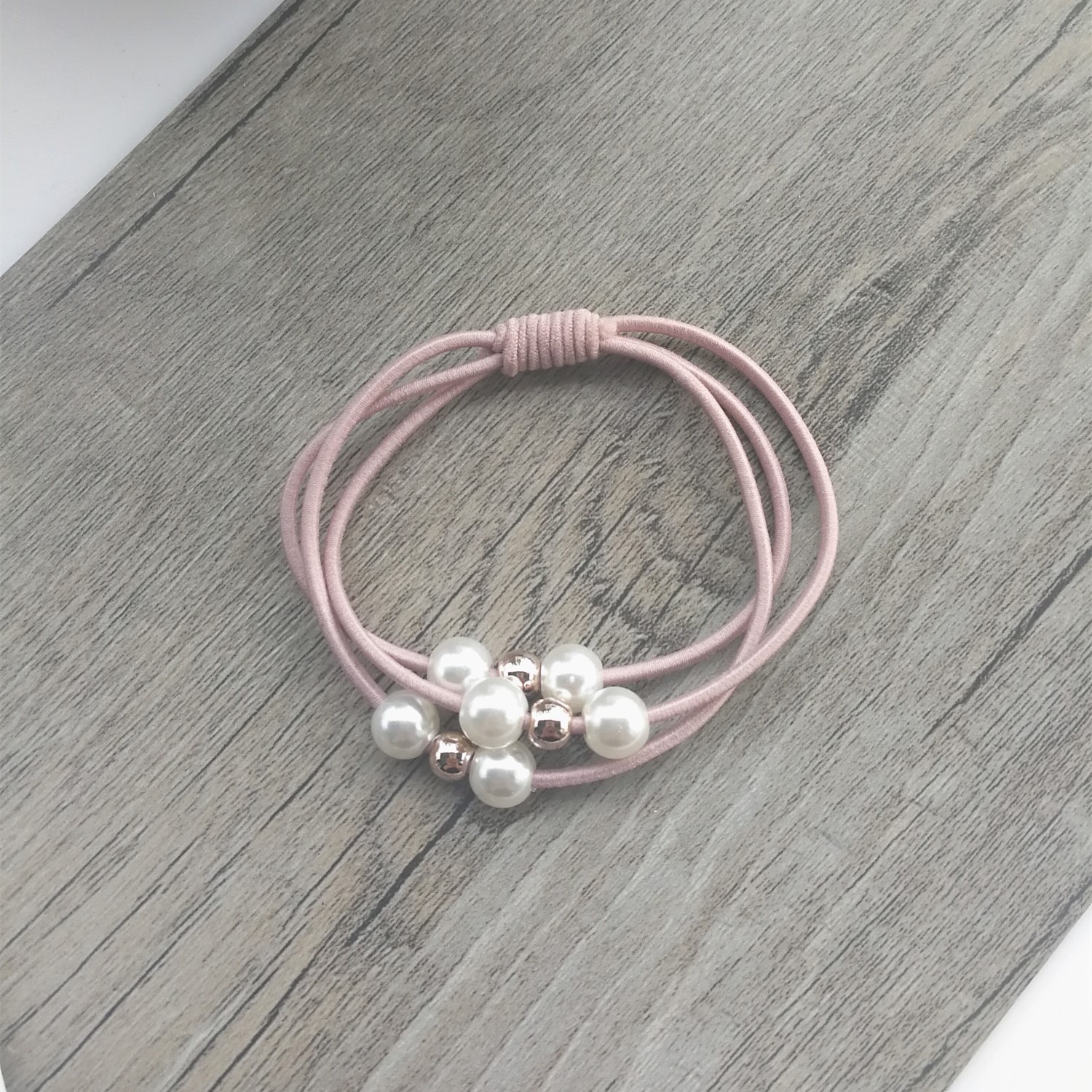 珍珠发圈发绳橡皮筋韩版简约皮筋详情图4