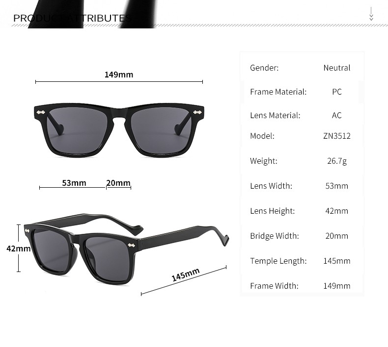 2021年新款时尚海洋片墨镜 跨境个性网红同款太阳镜潮酷太阳眼镜详情图7