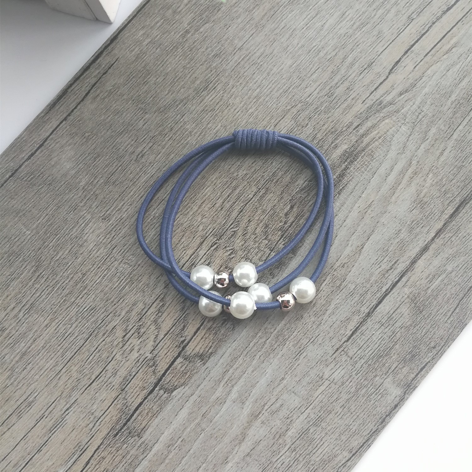 珍珠发圈发绳橡皮筋韩版简约皮筋详情图9