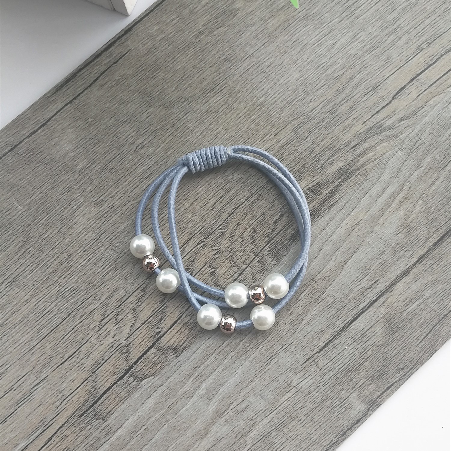 珍珠发圈发绳橡皮筋韩版简约皮筋详情图5